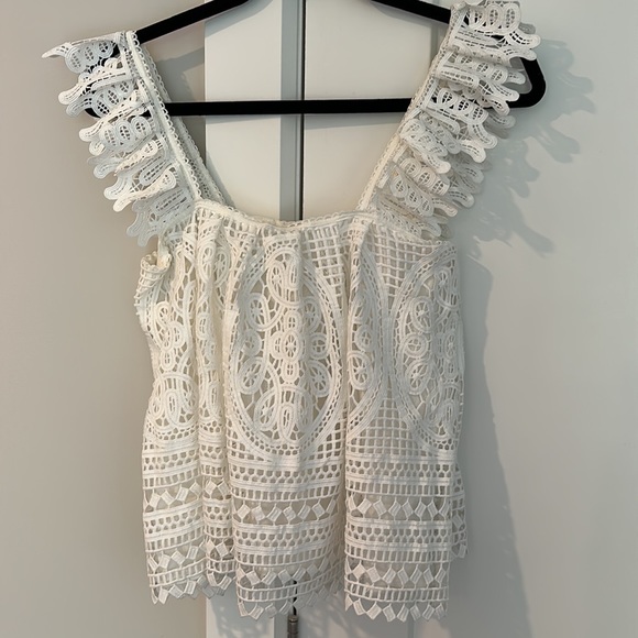 Anthropologie Crochet Lace Top - Picture 3 of 6